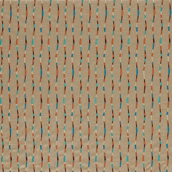 Morelia Terracotta Cerulean Curtains