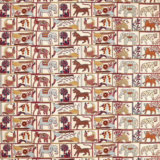 Kantha Indigo Maroon Curtains