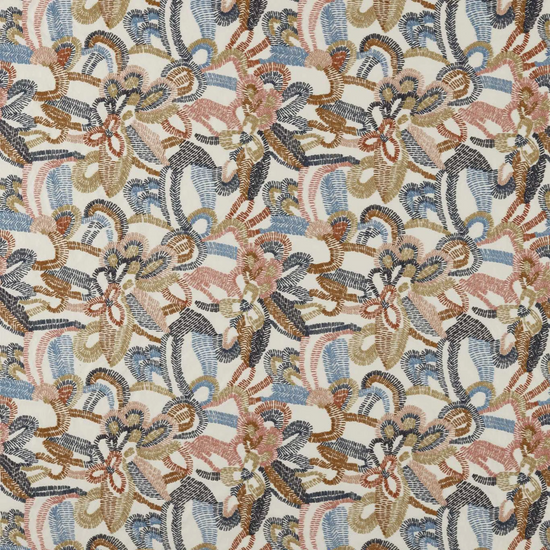 Ania Positano Denim Camel Curtains
