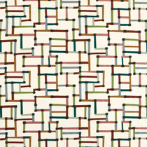 Lineas Forest Azul Blush Curtains