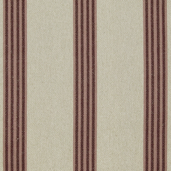 Falmouth Stripe Ecru Plum FA402-299 Curtains