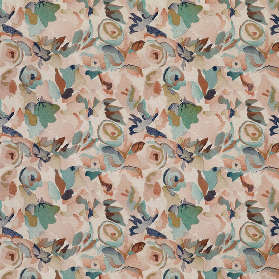 Flores Embroidery Rust Burgundy Forest Samples