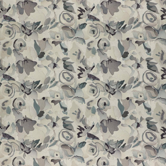 Flores Embroidery Pumice Slate Beau Curtains