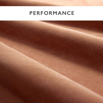 Heatherton Stain Resist Velvet Ginger Curtains