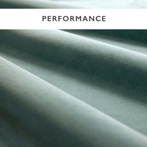 Heatherton Stain Resist Velvet Atlantic Curtains