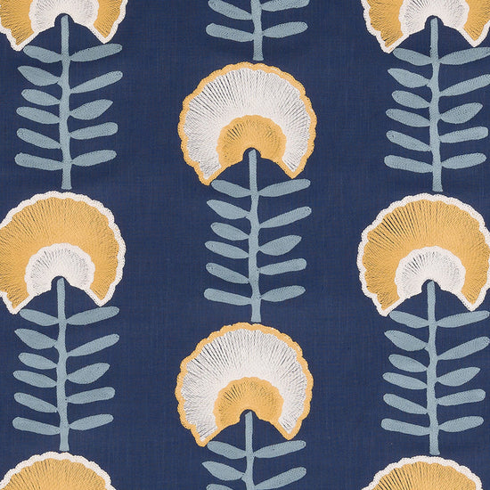 Scandi Floral Ochre Curtains