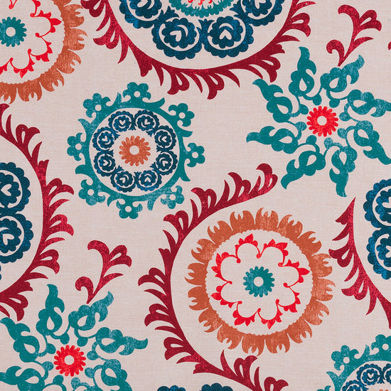 Kashan Teal Curtains