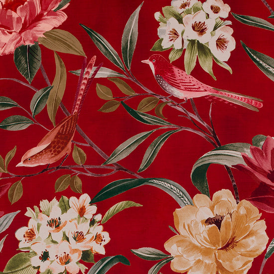 Shangri La Rosso Curtains