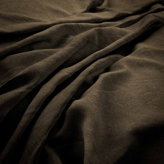 Heavy Linen Khaki Curtains