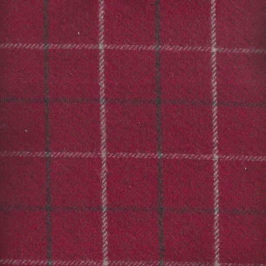 Bamburgh Red Upholstered Pelmets