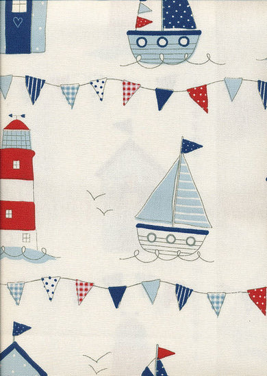 Maritime Blue Fabric by the Metre
