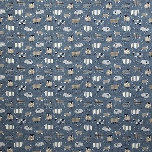 Baa Baa Denim Roman Blinds