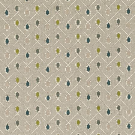 Healey Teal/Acacia Upholstered Pelmets