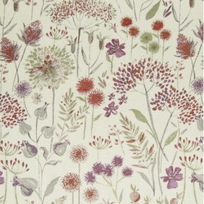 Flora Cream Plum Apex Curtains