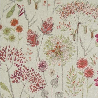Flora Linen Russet Apex Curtains