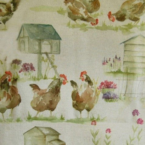 Henny Penny Linen Apex Curtains