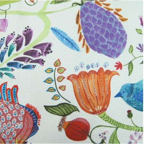 Lindu Summer Ecru Fabric by the Metre