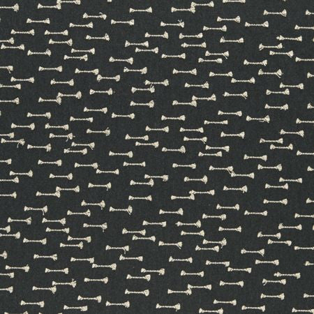Nala Charcoal Fabric by the Metre