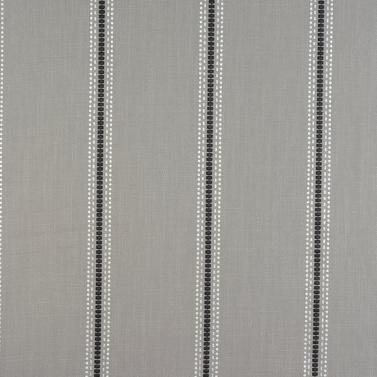 Bromley Stripe Silver Curtain Tie Backs