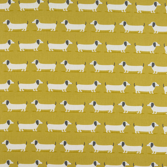 Hound Dog Ochre Curtains