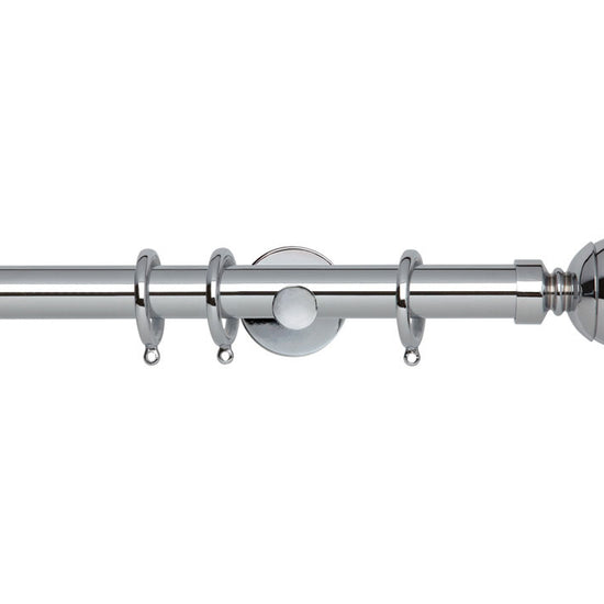 Ball Chrome Curtain Poles