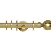 Ball Spun Brass Curtain Poles