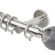 Grey Ball Stainless Steel Curtain Poles