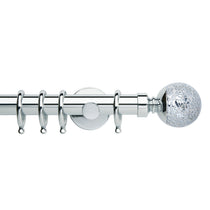 Mosaic Ball Chrome Curtain Poles