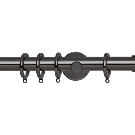 Stud Black Nickle Curtain Poles