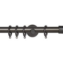 Trumpet Black Nickle Curtain Poles