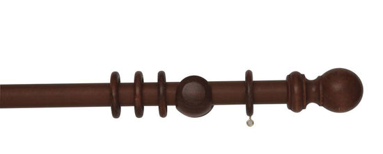 Rosewood Wooden Curtain Poles