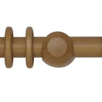 Light Oak Wooden Curtain Poles