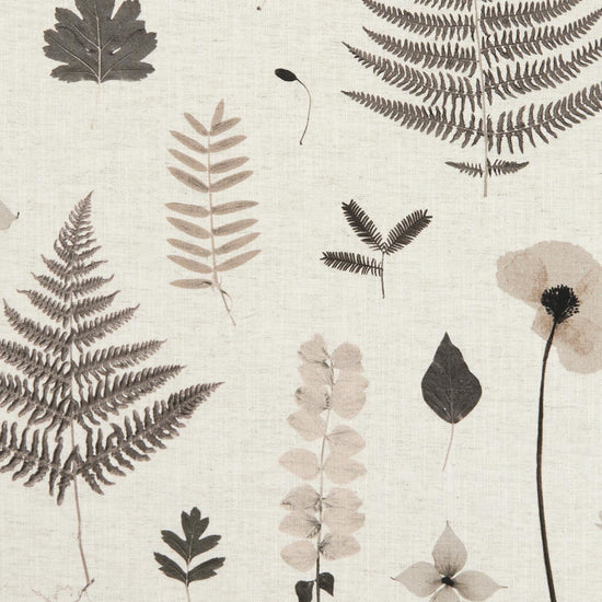 Herbarium Charcoal Natural Curtain Tie Backs