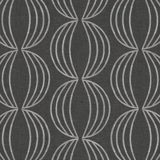 Carraway Charcoal Fabric by the Metre