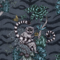 Lemur Navy Velvet Pillows