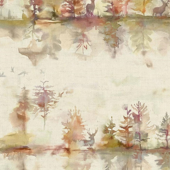 Wilderness Plum Linen Valances