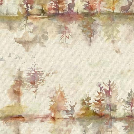 Wilderness Plum Linen Apex Curtains