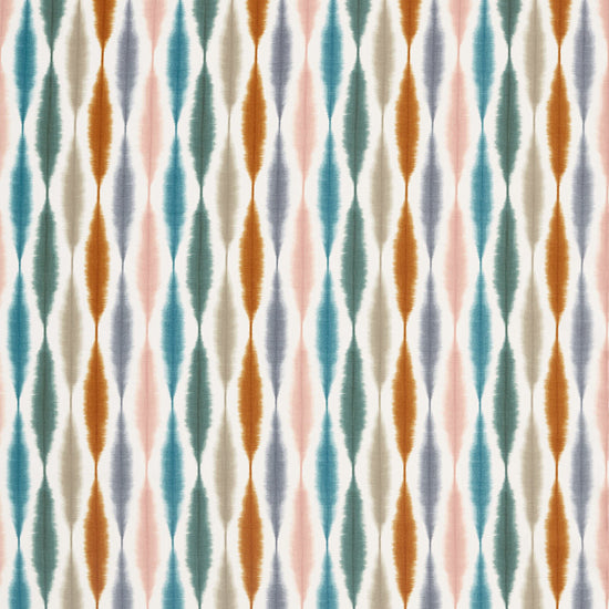 Usuko Olive Ginger Teal 120756 Fabric by the Metre