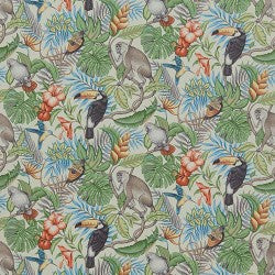 Rainforest Papaya Fabric by the Metre