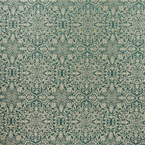 Brocade Teal Roman Blinds