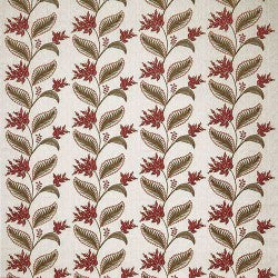 Berry Vine Ruby Embroidery Curtains