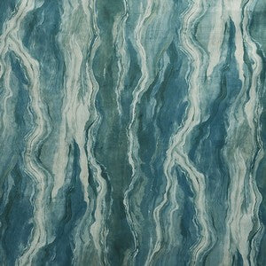 Lava Velvet Teal Upholstered Pelmets