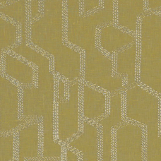 Labyrinth Citron Roman Blinds