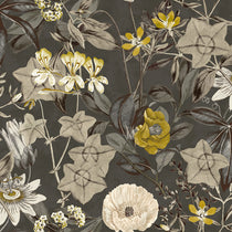 Passiflora Charcoal Fabric by the Metre