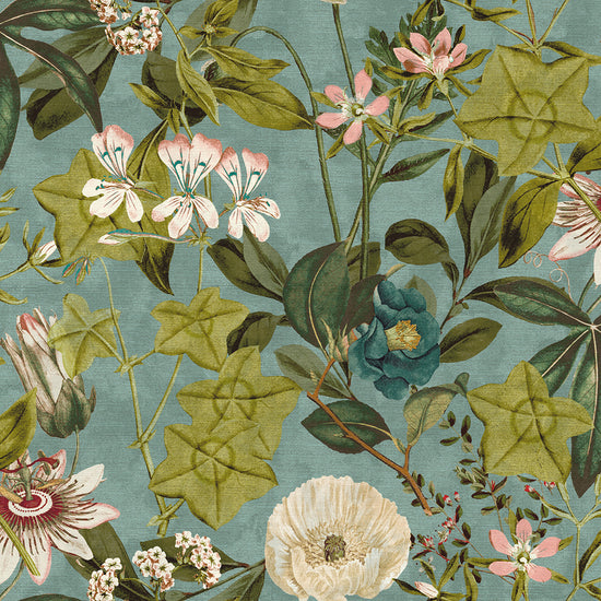 Passiflora Mineral Blush Curtains