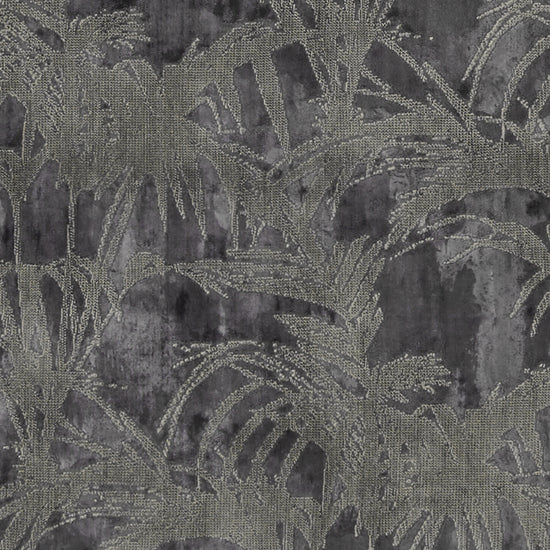 Tropicale Velvet Charcoal Apex Curtains