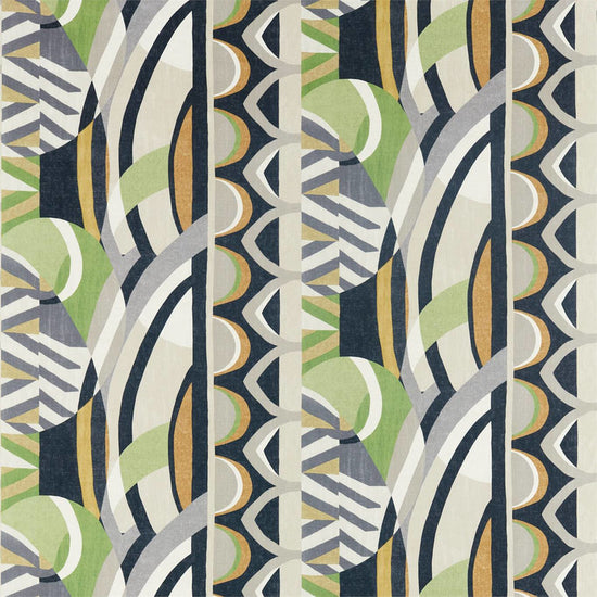 Atelier Saffrom Charcoal Wasabi 120793 Curtains