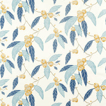 Coppice Saffron Cobalt Fabric by the Metre