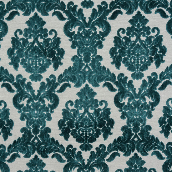Tuscania Teal Fabric by the Metre