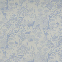 Woodland Life Blue Roman Blinds